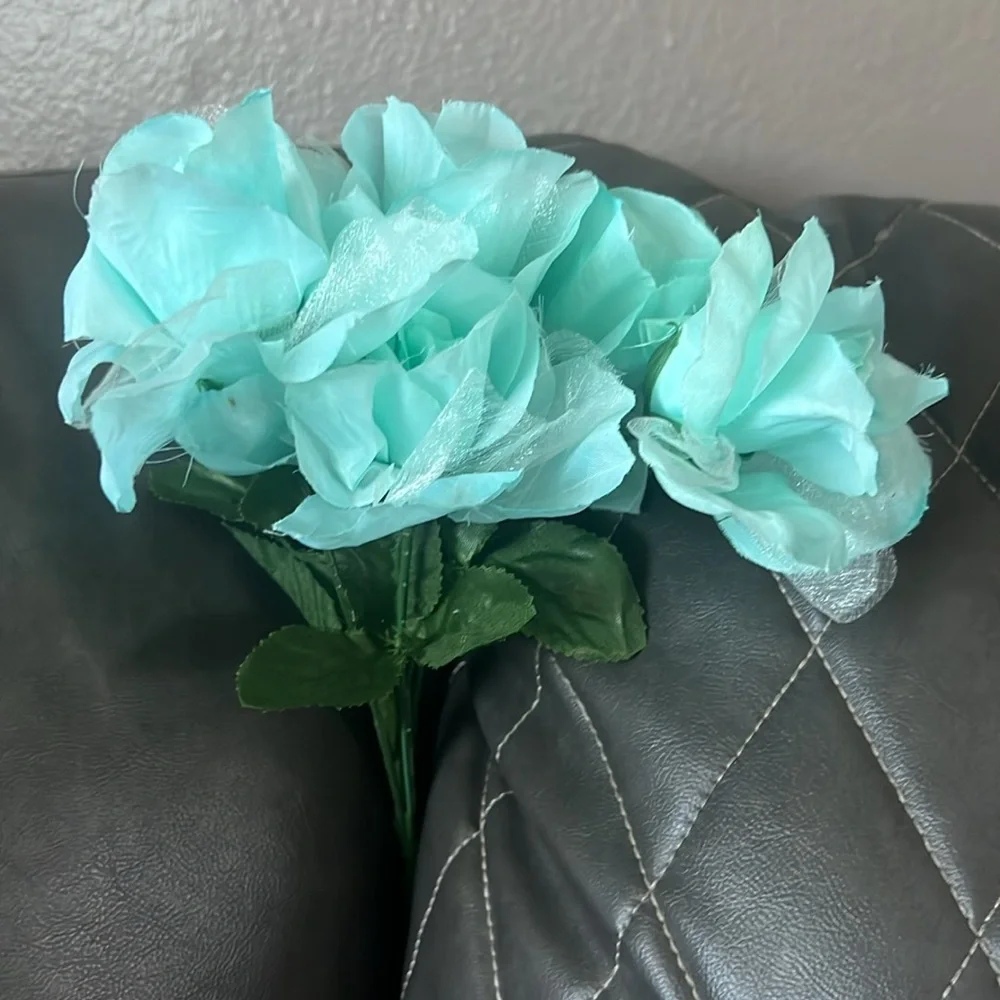 💝 10/$10 💝 Four Bunches of Flowers Arrangement Pink, Purple, and Blue Accents